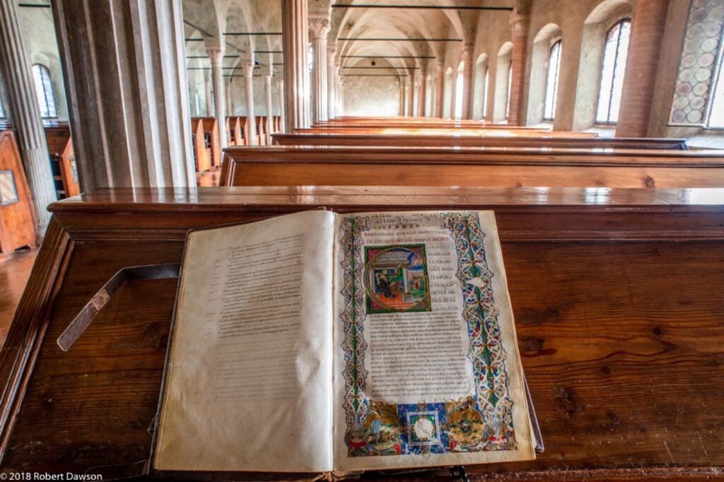 Biblioteca Malatestiana, dettaglio Ph. Archivio Comune di Cesena