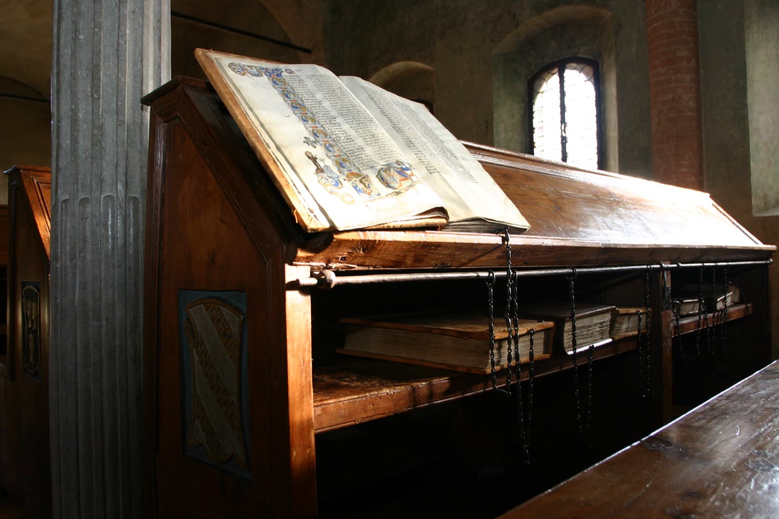 Biblioteca Malatestiana, dettaglio Ph. Archivio Comune di Cesena