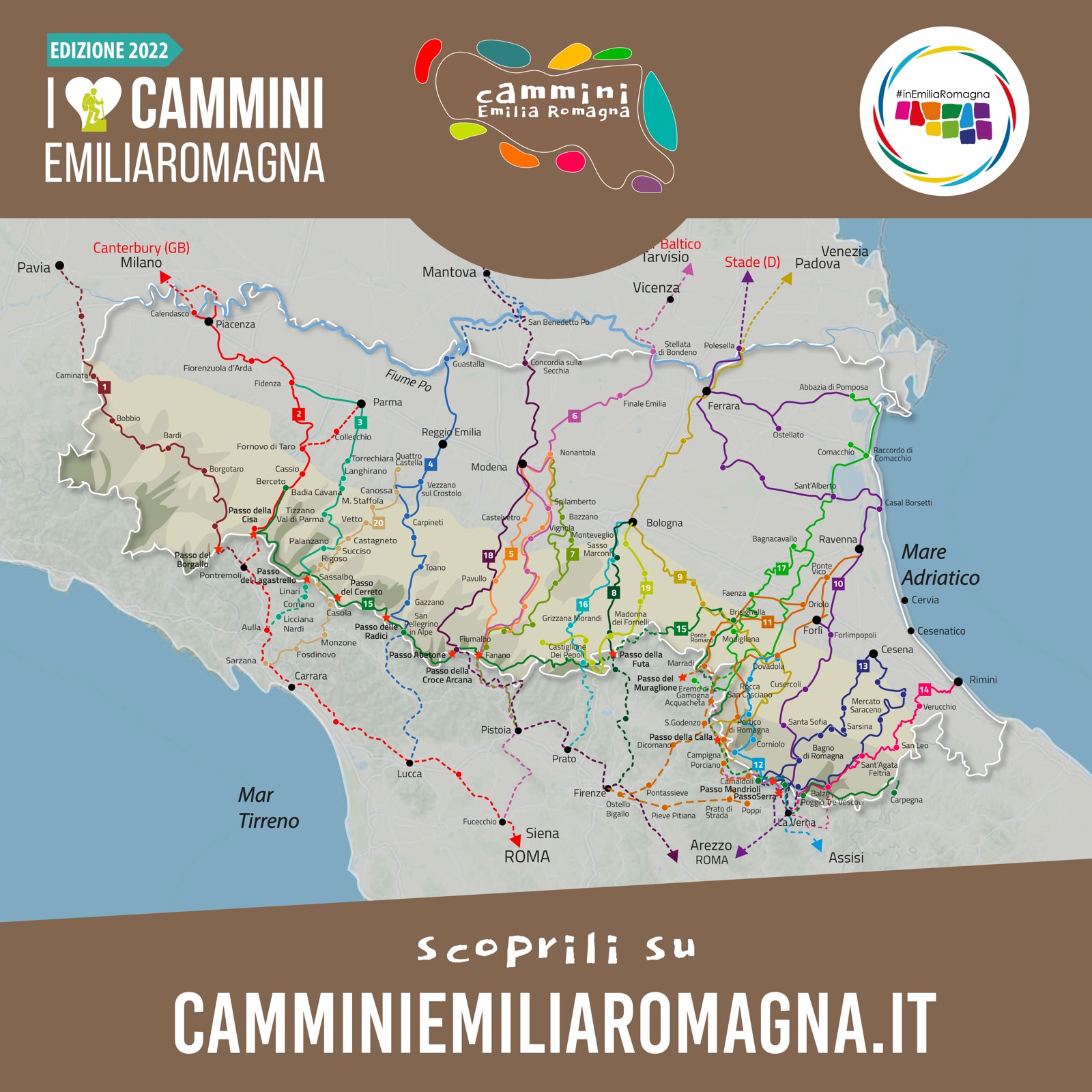 I Love Cammini Emilia Romagna: escursioni da aprile a ottobre