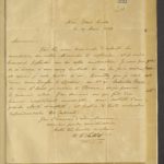 William Henry Fox Talbot, Lettera in lingua francese indirizzata a Giovanni Battista Amici, 19 marzo 1822, Modena, Biblioteca Estense Universitaria