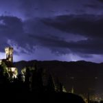 Brisighella, Torre dell’Orologio in mezzo alla tempesta, Ph. Umberto Paganini Paganelli