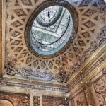 @thebohochica | Looking up inside the International Museum and Library of Music in Bologna
