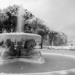 Rimini, Fontana dei quattro cavalli sotto la neve, Ph. Gianluca Moretti