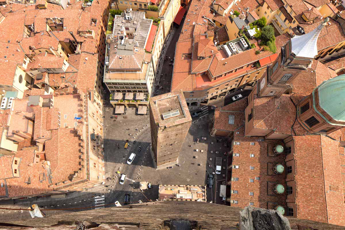 La città di Bologna vista dalla Torre degli Asinelli
