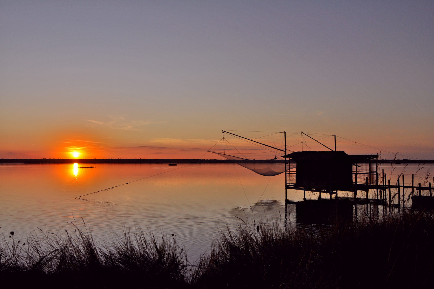 Tramonto Valli Marina Romea (Ravenna) | Foto © Alessandra Monti, via Mapio.net