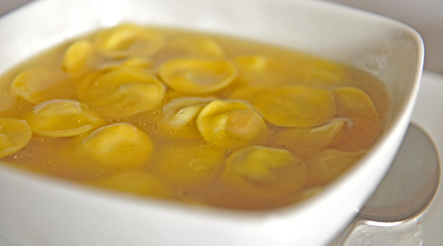 Anolini in brodo via ParmaCityOfGastronomy