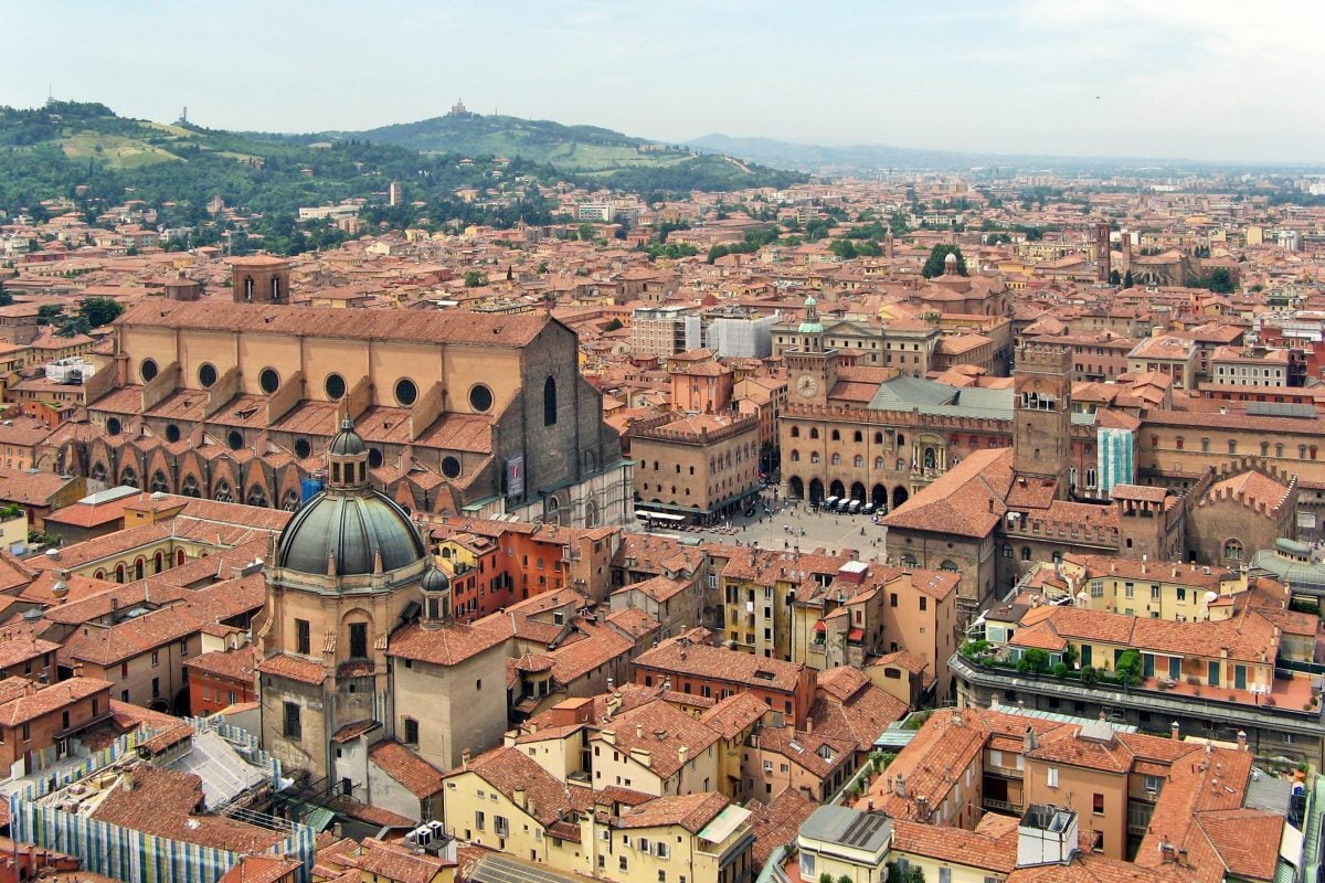 A charming panoramic view of Bologna 