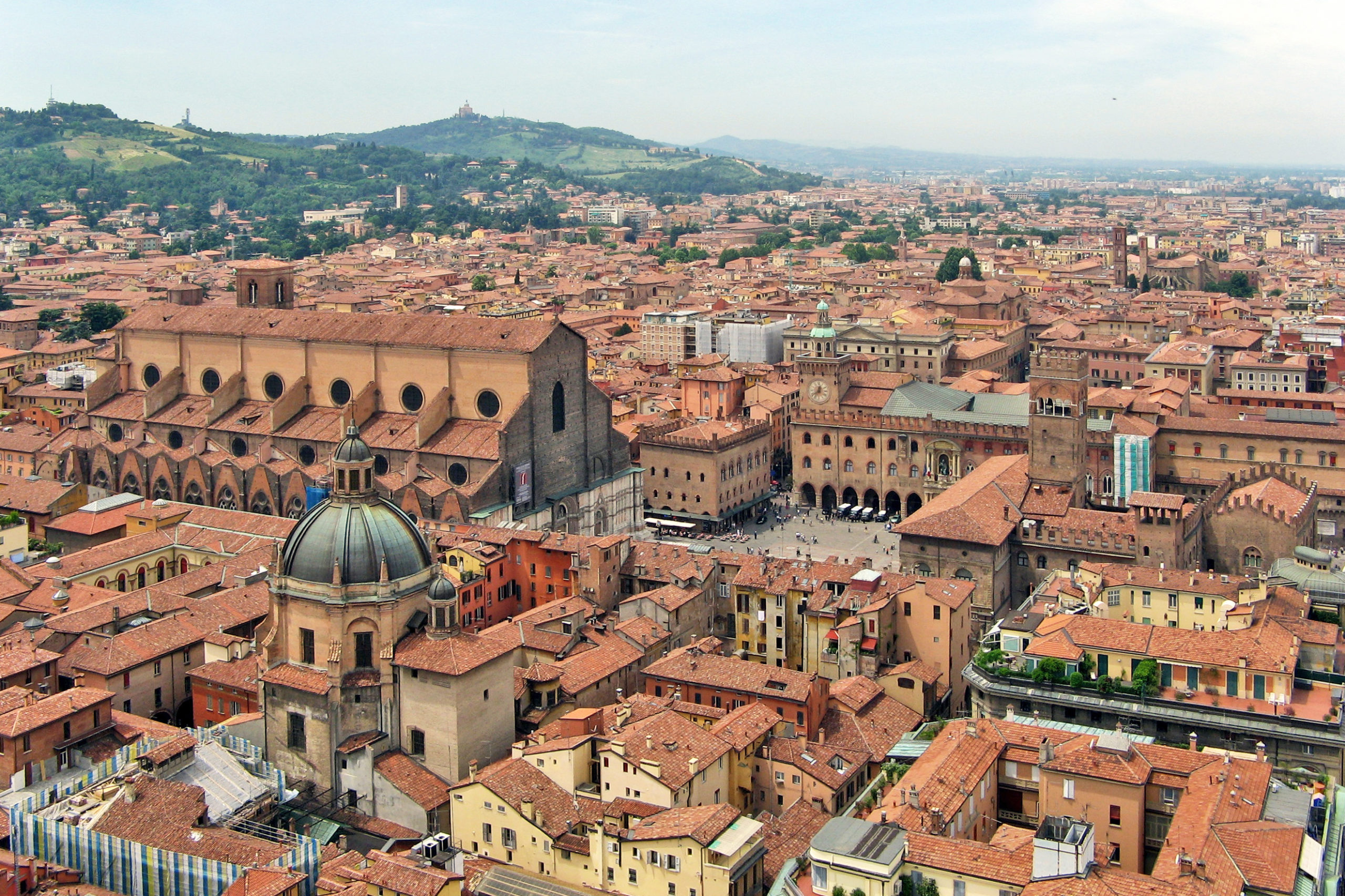 A charming panoramic view of Bologna