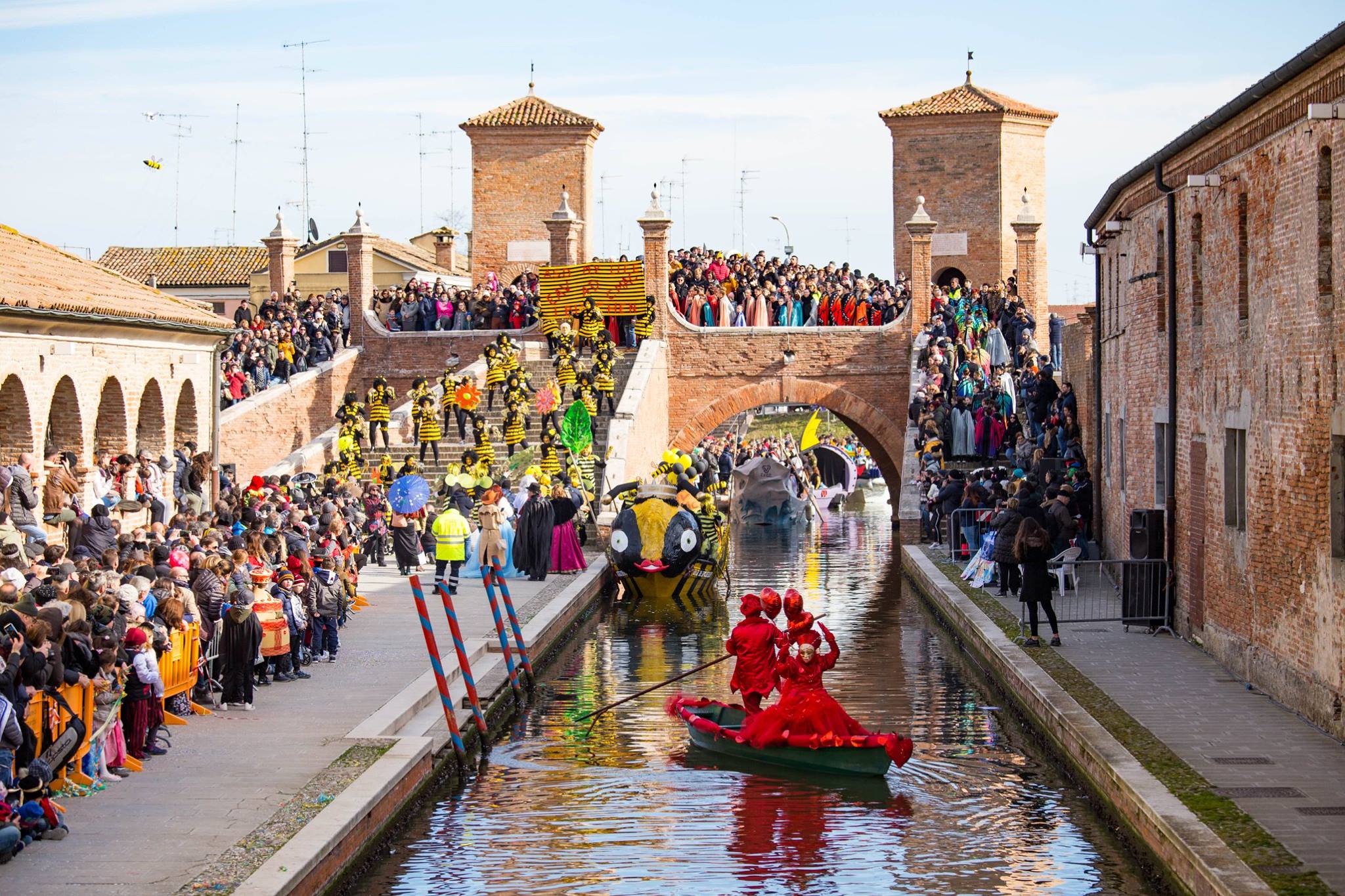 Carnevale sull'acqua Comacchio 2019 via Facebook