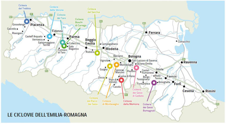 Cycle paths of the parks, cycling through nature in Emilia-Romagna