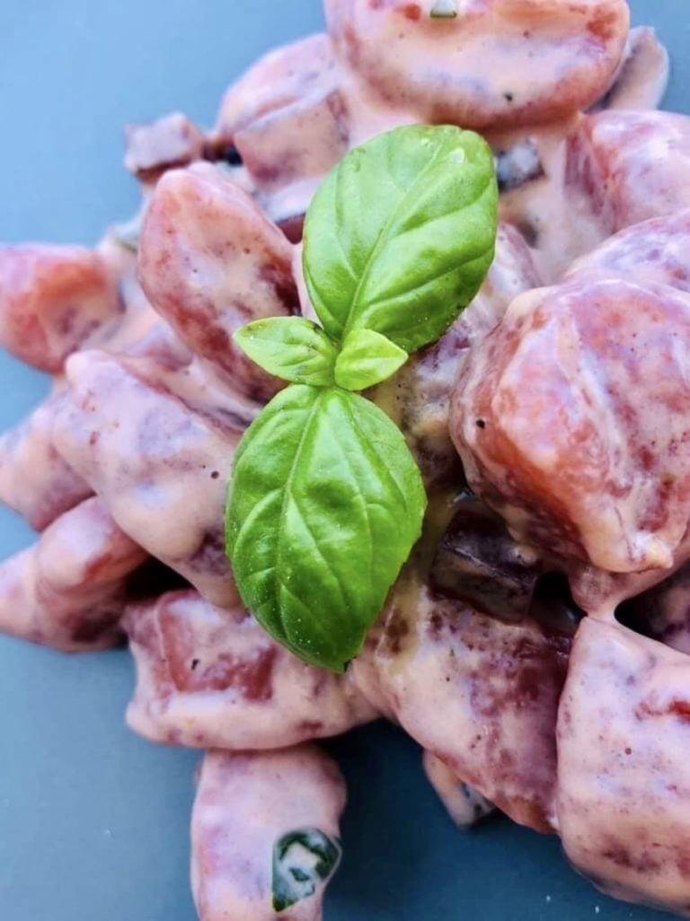 Homemade Beetroot Gnocchi