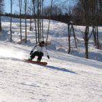 Snowboard sul Monte Caio, Schia