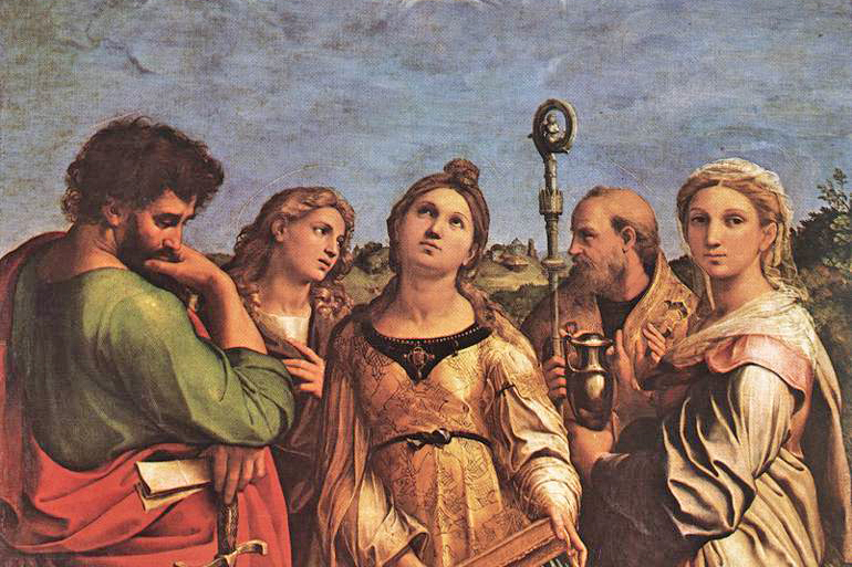 Raffaello, L'estasi di Santa Cecilia (Pinacoteca, Bologna)