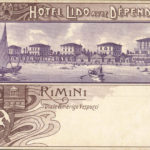 Rimini, hotel lido, viale Amerigo Vespucci, primi ‘900, Cartolina collezione privata – Ph. http://www.romagnaliberty.it/
