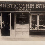 Rimini, Vintage photo of the Forcellini pastry bar. Photo taken from the facebook page ”La Rimini che non c’è più ”