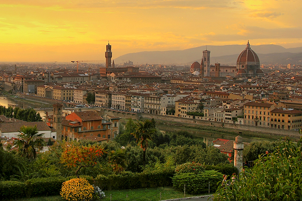 Panoramic view over Florence