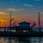 Cesenatico (FC) – Capanno da pesca al tramonto, ph. Cipriano De Scisciolo