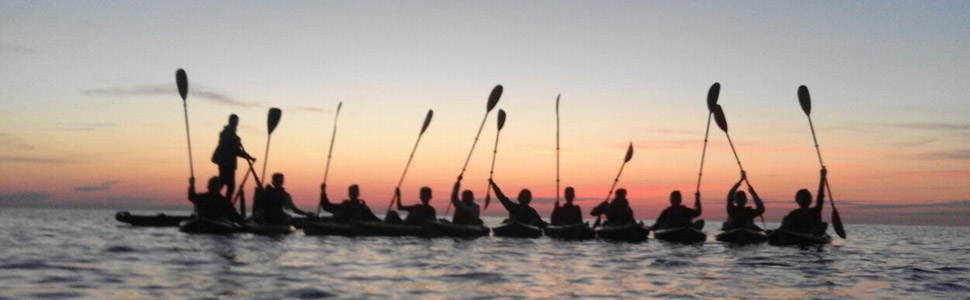 gatteo mare, forli cesena, canoa all'alba ph. A.s.d. Delphinos