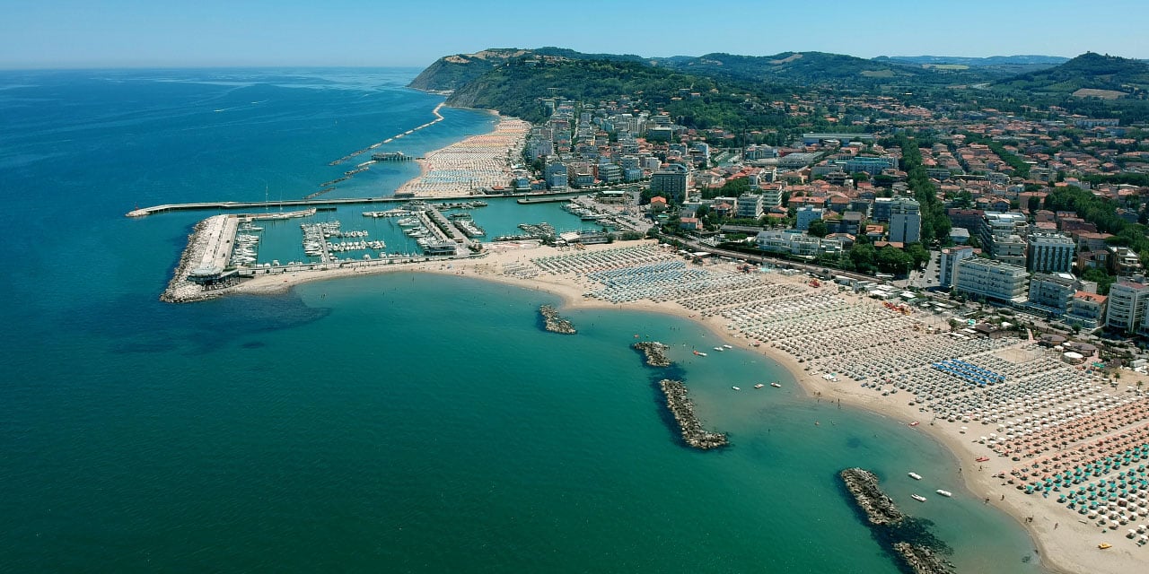 Cattolica (RN), panorama dall'alto, Archivio Comune Cattolica, CC-BY-NC-SA 3.0