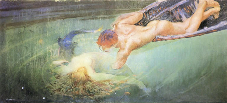 Sirena o abisso verde, Galleria Ricci Oddi, Piacenza