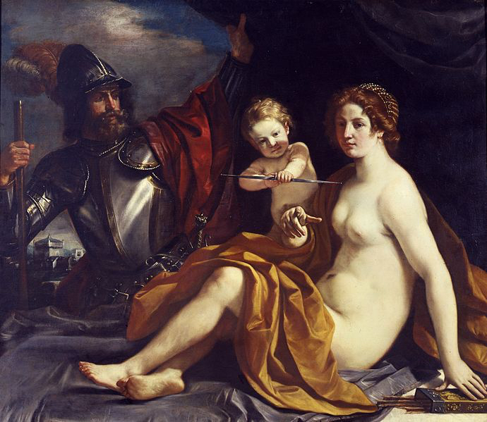 Guercino, Marte Venere e Cupido, Galleria Estense, Modena