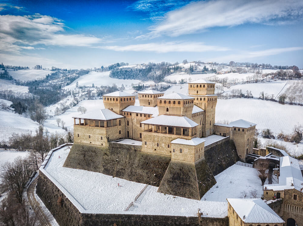 Langhirano (PR), Castello di Torrechiara via Shutterstock, CC-BY-NC-SA 3.0