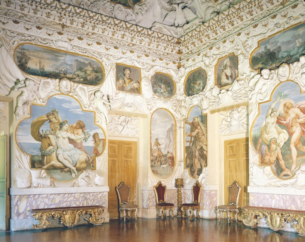 Rocca Meli Lupi di Soragna, Sala degli Stucchi Ph. Todaro, Archivio Rocca