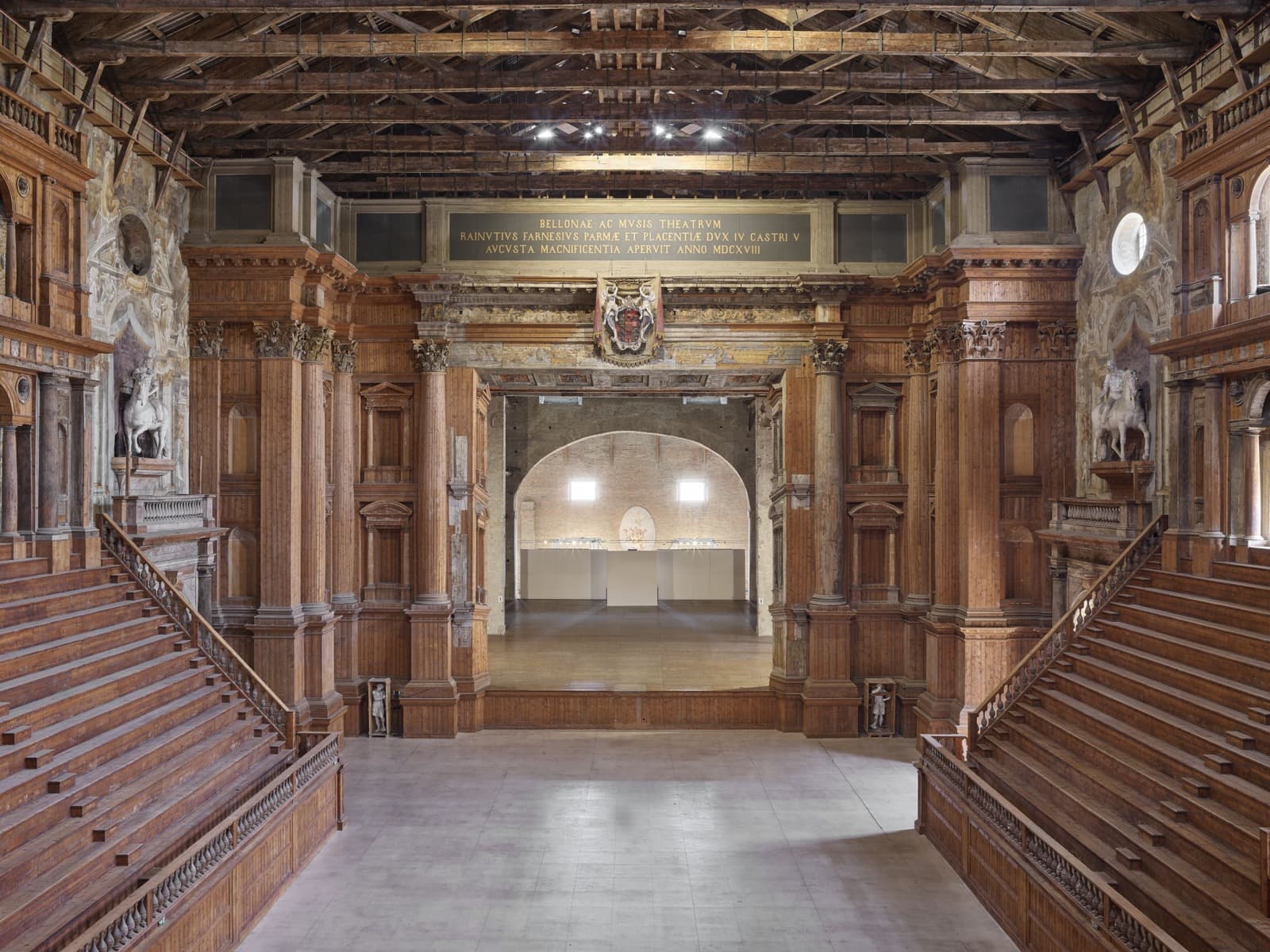 Teatro Farnese di Parma, veduta boccascena, credit Teatro Farnese