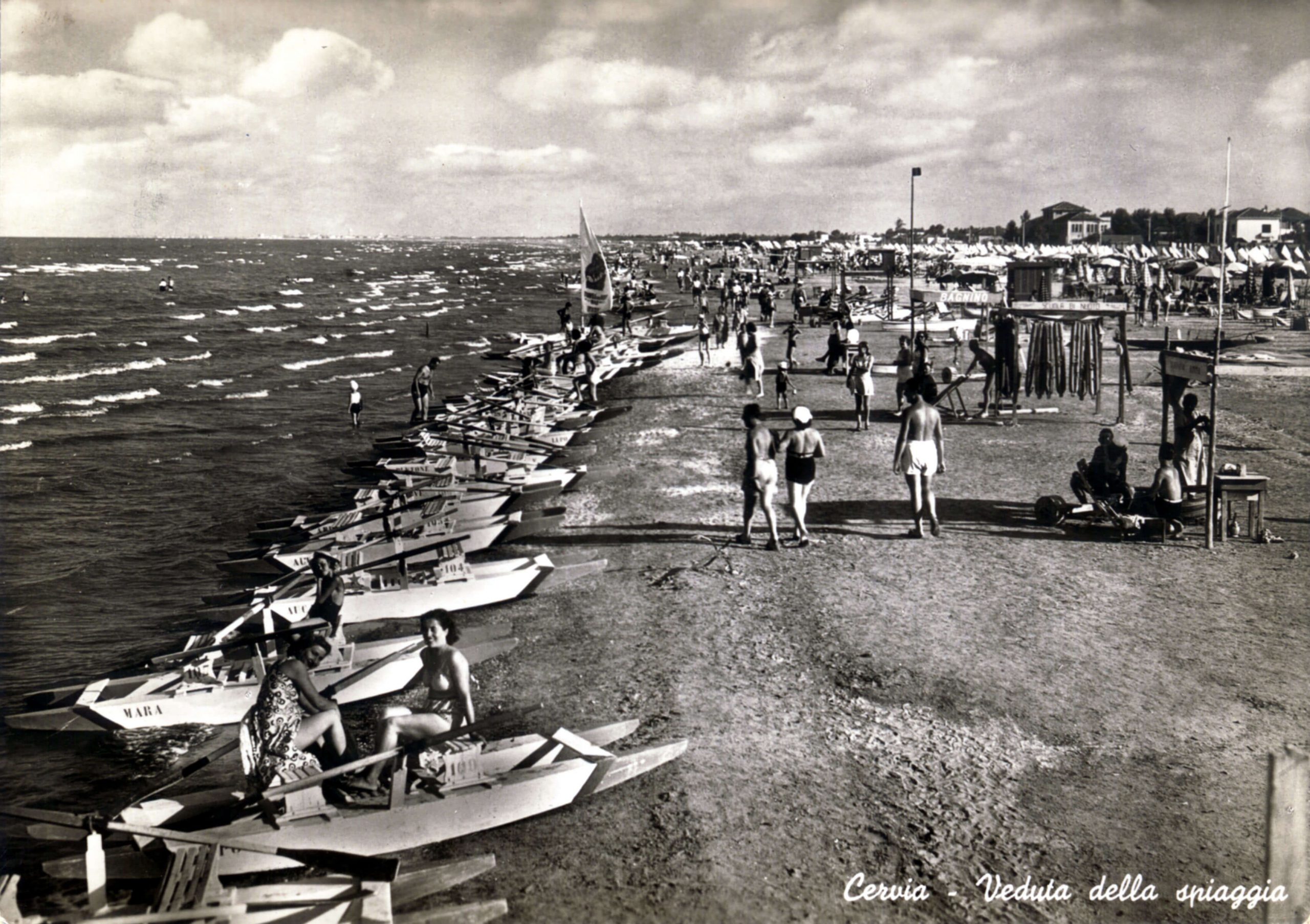 Cervia (Ra), Una cartolina storica della spiaggia