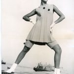 Atelier Albertina. Creazioni Albertina Haute Couture Knitwear – Ventaglio collection, (1967-1968) Photographic black and white print on silver bromide paper, mm. 300X218 D001228S