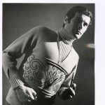 Atelier Albertina. Men's Knitwear-Sweater, undated (1960-1965). Photographic black and white print on silver bromide paper; Armando Aldanese mm. 300 X240D001236S
