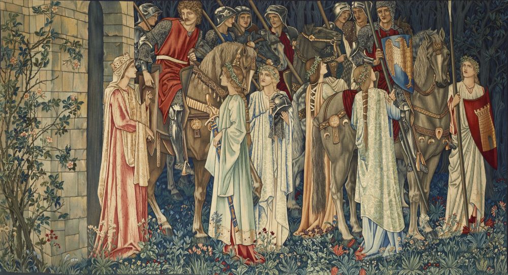 Edward Burne-Jones, The Arming and Departure of the Knights (1894) | Ph. Museo Civico San Domenico di Forlì