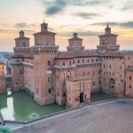 Ferrara, Castello Estense, vista aerea Ph. trabantos via shutterstock