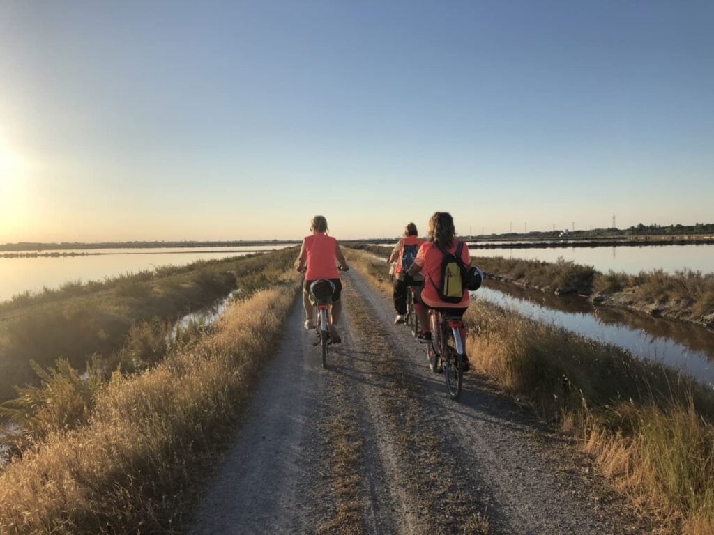 Saline di Cervia (RA) Pedalata fra le vasche di cristallizzazione del sale